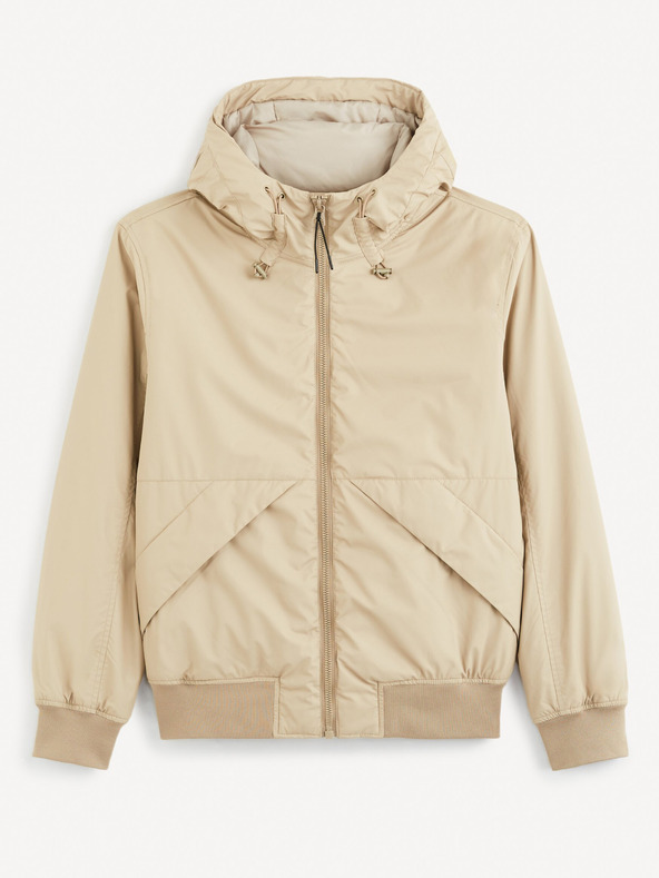 Celio bež moška jakna Celio Guhoodie