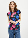 Orsay Rožnato-črna ženska cvetlična bluza ORSAY