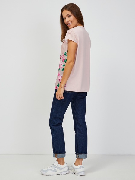 Orsay Svetlo rožnata cvetlična bluza ORSAY