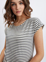 Orsay Krem-modra  ženska črtasta majica ORSAY