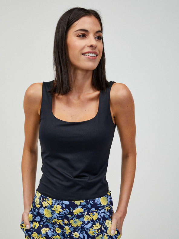 Orsay Črna basic majica brez rokavov ORSAY