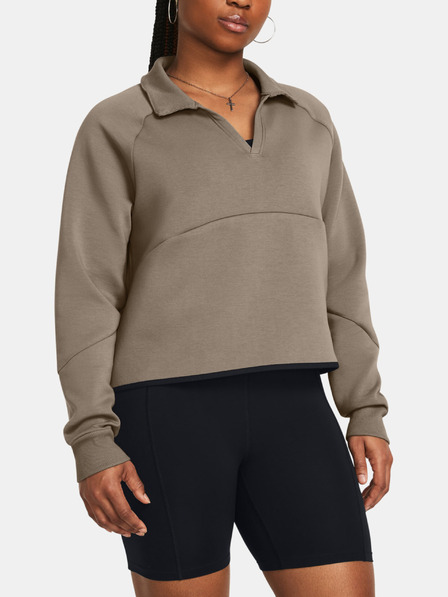 Under Armour Ženski pulover Under Armour Unstoppable Flc Rugby Crop
