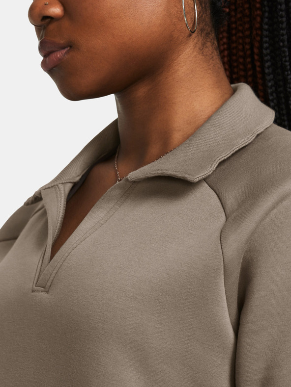 Under Armour Ženski pulover Under Armour Unstoppable Flc Rugby Crop