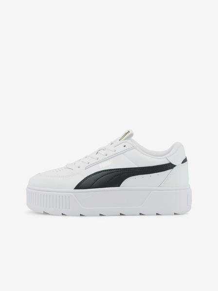 Puma Bele ženske usnjene superge s platformo Karmen Rebelle