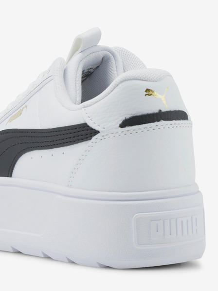 Puma Bele ženske usnjene superge s platformo Karmen Rebelle