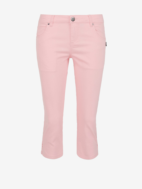 Sam 73 Svetlo roza ženske tričetrtinske kavbojke ozkega kroja SAM 73 Amara