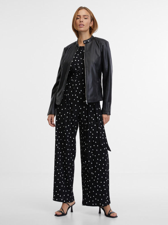 Orsay Črna ženska jakna iz umetnega usnja ORSAY