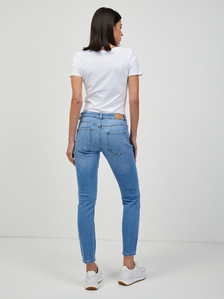 Orsay Svetlo modre skrajšane skinny fit kavbojke ORSAY