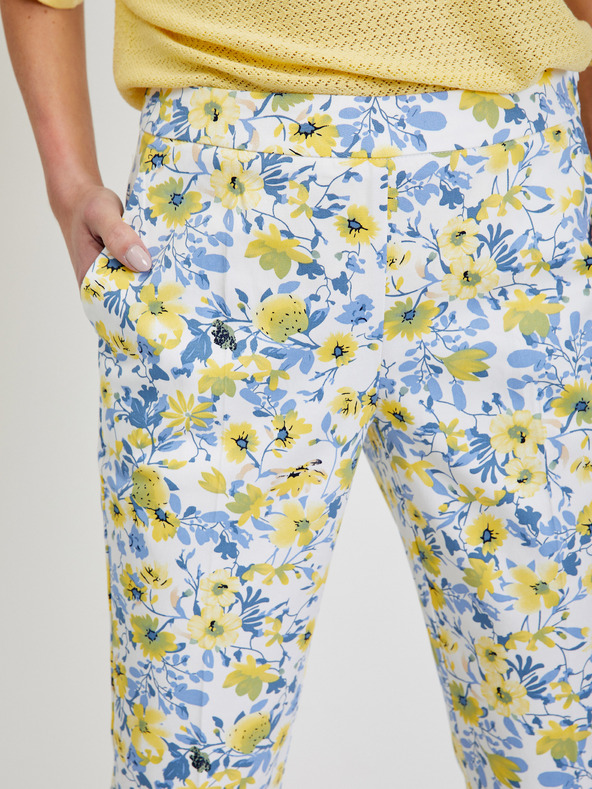 Orsay Bele ženske skrajšane cvetlične hlače ORSAY