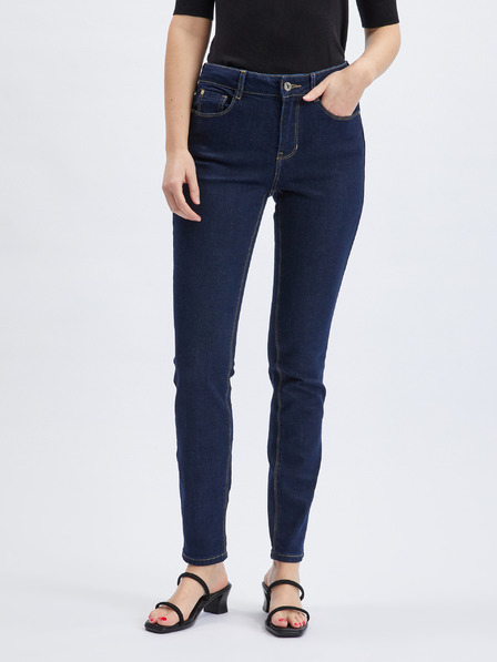 Orsay Temno modre ženske slim fit kavbojke ORSAY