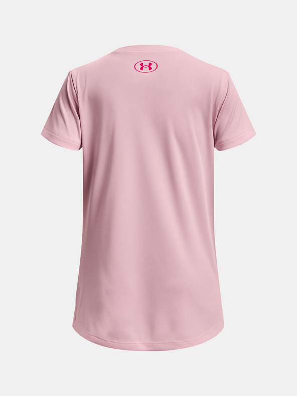 Under Armour Dekliška majica Under Armour Tech Solid Print Fill BL SSC-PNK