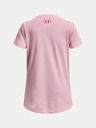 Under Armour Dekliška majica Under Armour Tech Solid Print Fill BL SSC-PNK