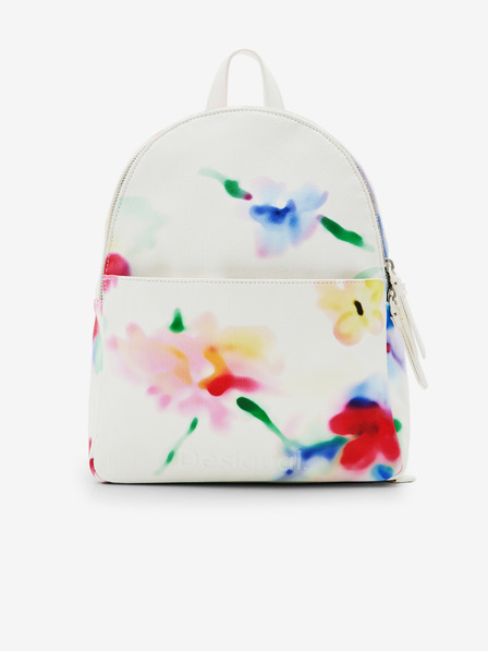 Desigual Beli ženski cvetlični nahrbtnik Desigual Liquidflower Mombasa Mini