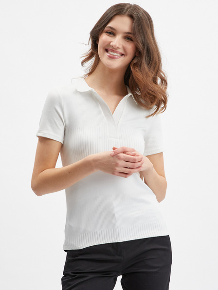 Orsay Bela ženska pletena polo majica ORSAY