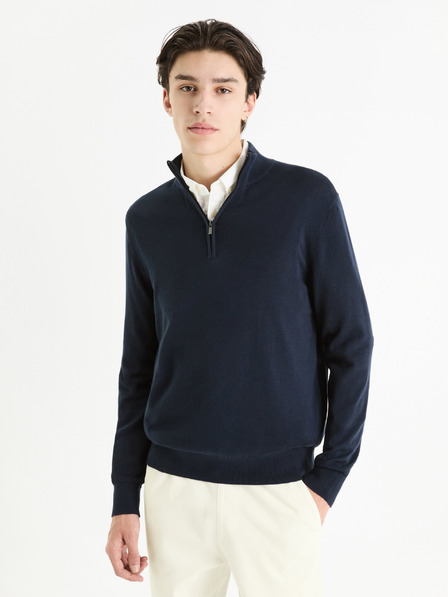 Celio Temno modra moška osnovna jopa Celio Gecotont