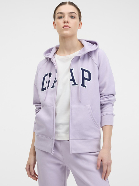 GAP Mikina z logotipom Gap na zadrgo