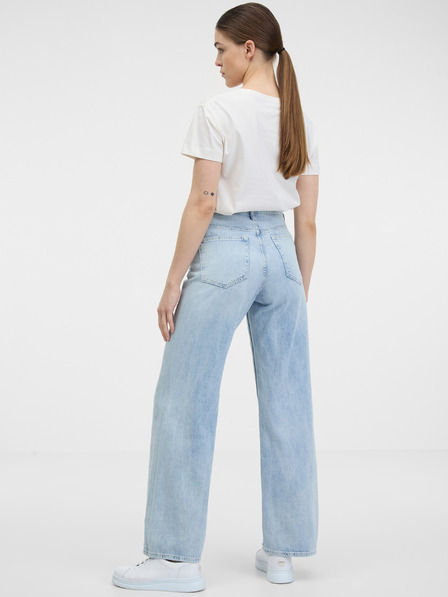 GAP Džínsy wide leg s vysokým pásom GAP