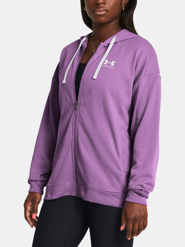 Under Armour Ženski pulover Under Armour UA Rival Terry OS FZ Hooded