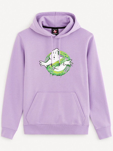 Celio Svetlo vijolična moška majica Celio Ghostbusters