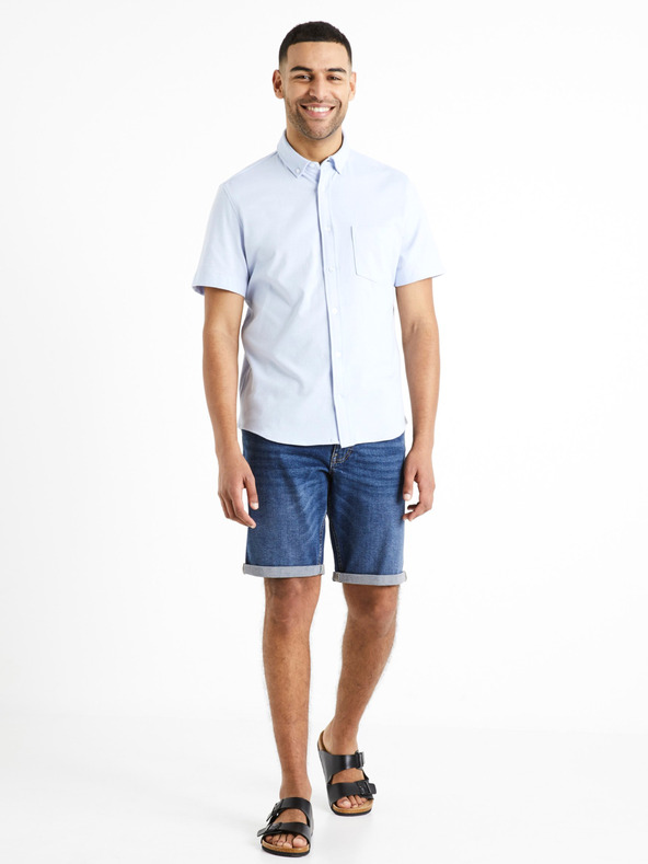 Celio Svetlomodra moška majica Celio