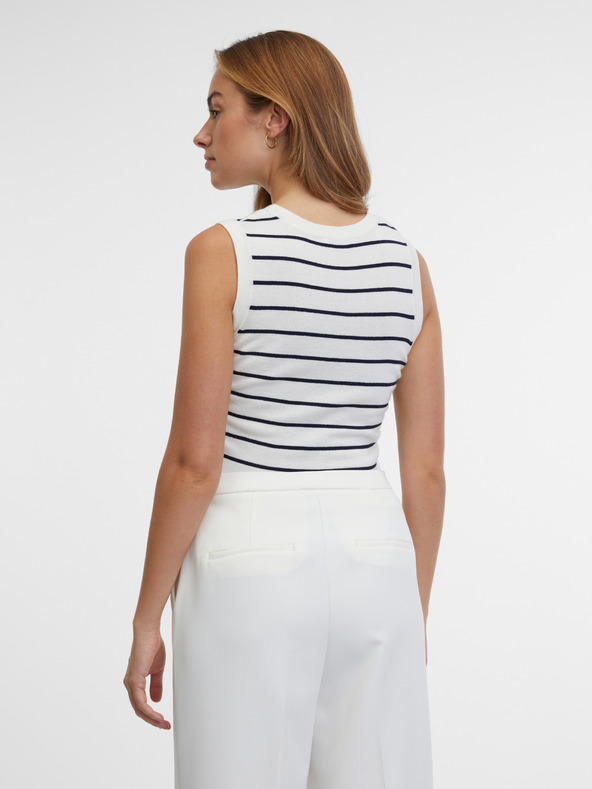 Orsay Modro-kremast prugast ženski top ORSAY