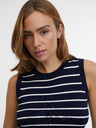 Orsay Temno moder ženski črtasti top ORSAY