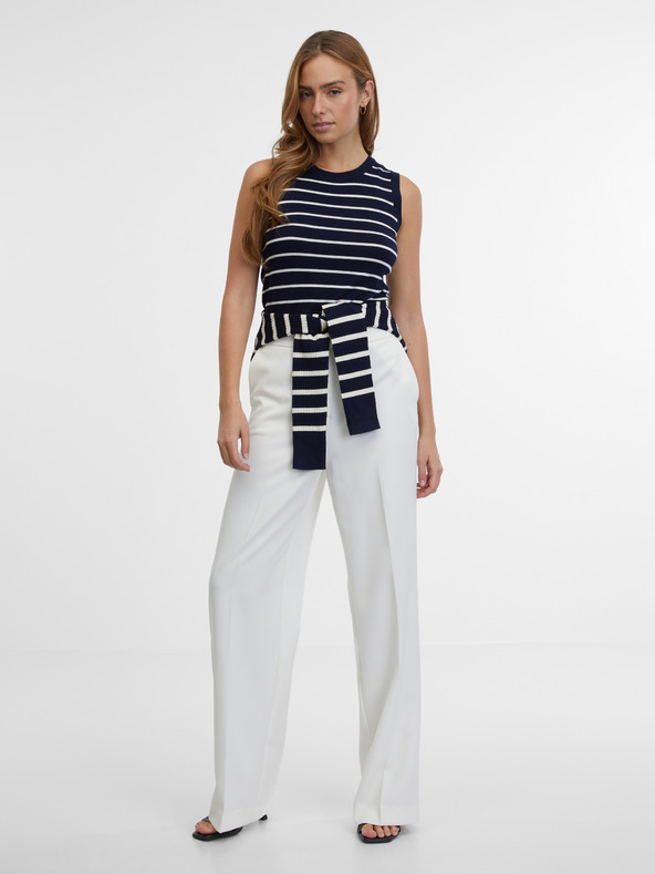 Orsay Temno moder ženski črtasti top ORSAY