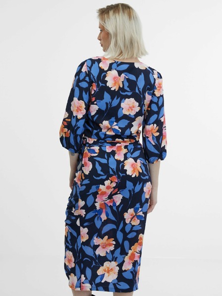 Orsay Temno modra ženska cvetlična bluza ORSAY