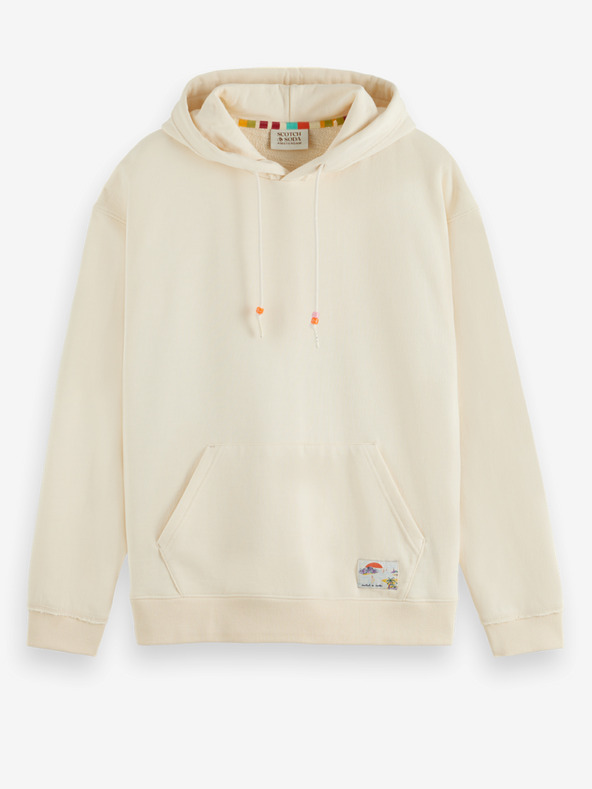 Scotch & Soda Kremasta moška majica s kapuco Scotch & Soda