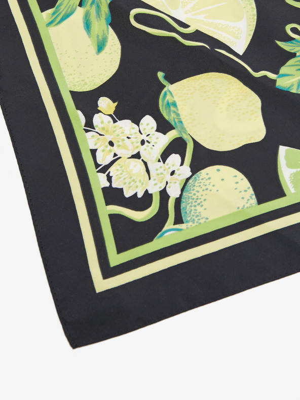 Orsay Črno-rumen ženski vzorčasti šal ORSAY