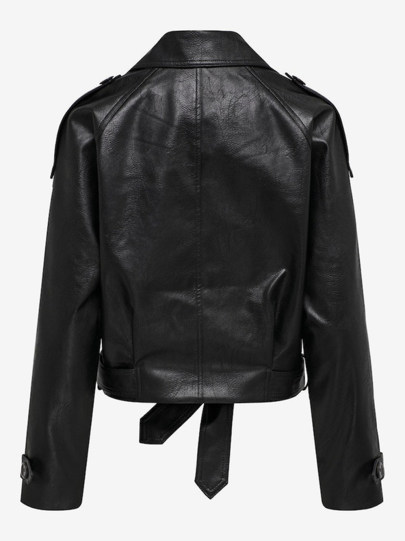 ONLY Črna ženska usnjena jakna ONLY Vera