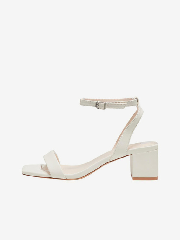 ONLY Kremasti ženski sandali s peto ONLY Hanna-1