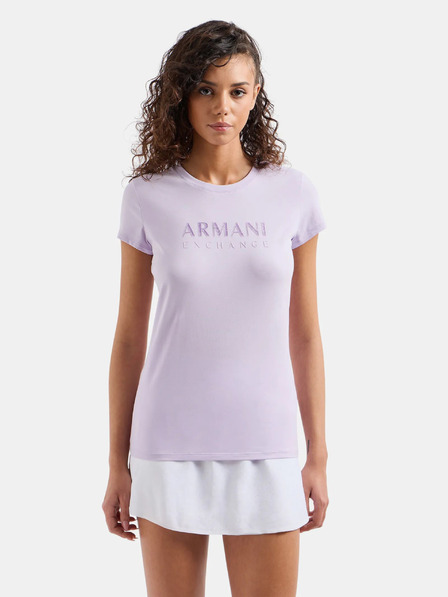 Armani Exchange Svetlo vijolična ženska majica Armani Exchange
