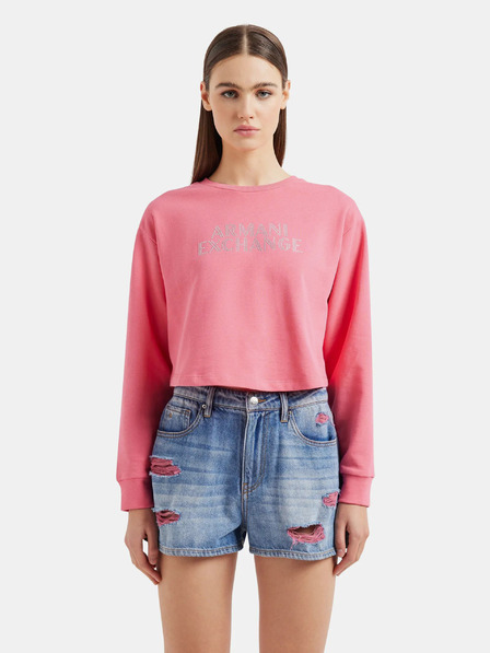 Armani Exchange Roza Armani Exchange Ženska majica s kratkimi rokavi