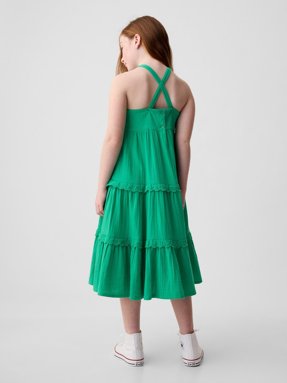 GAP Otroška midi obleka GAP