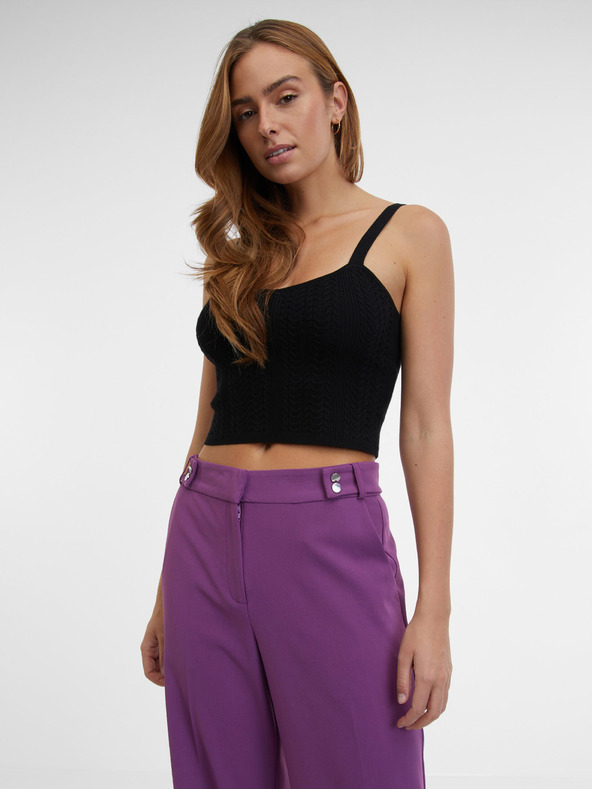 Orsay Vijolične ženske ravne hlače ORSAY