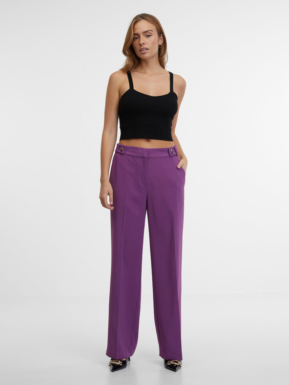 Orsay Vijolične ženske ravne hlače ORSAY