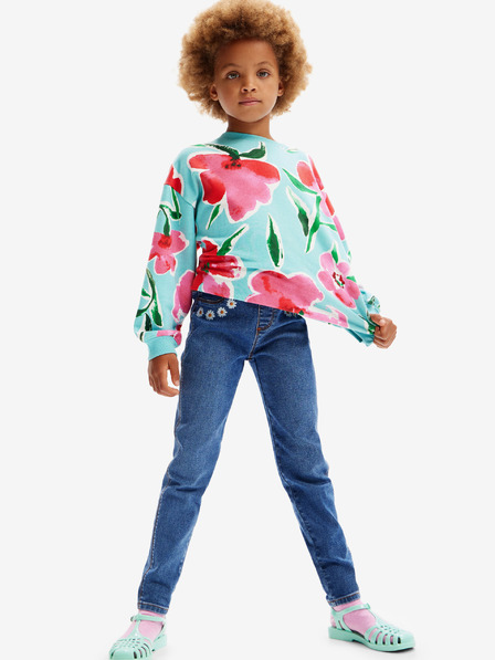 Desigual Modre dekliške kavbojke Desigual Beth