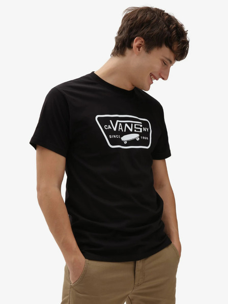 Vans Moška črna srajca Vans s potiskom celotnega vzorca