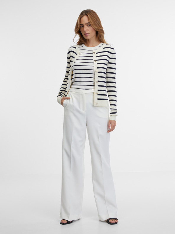 Orsay Krem ženska črtasta jopica ORSAY