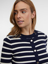 Orsay Temno moder ženski črtast kardigan ORSAY