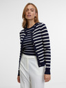 Orsay Temno moder ženski črtast kardigan ORSAY