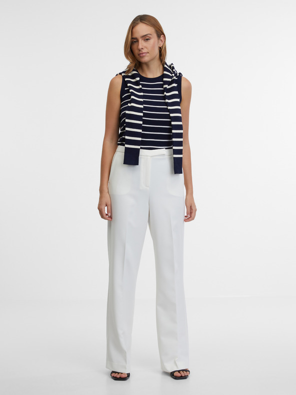 Orsay Temno moder ženski črtast kardigan ORSAY