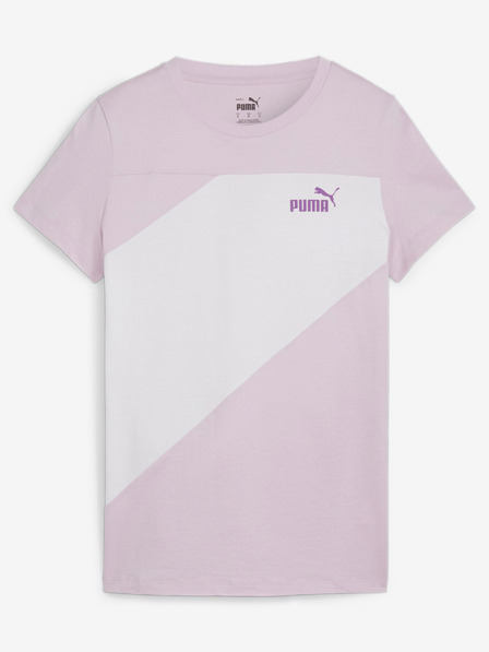 Puma Bela in rožnata ženska majica Puma Power Tee