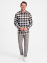 Ombre Clothing Sive moške hlače Chino Ombre Oblačila