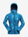 ALPINE PRO Modra ženska softshell jakna z vzorcem ALPINE PRO HOORA