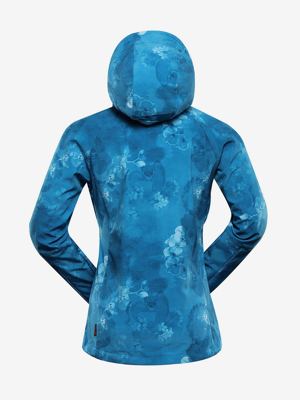 ALPINE PRO Modra ženska softshell jakna z vzorcem ALPINE PRO HOORA