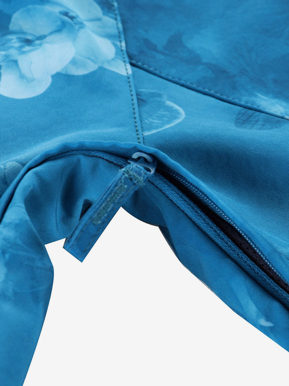 ALPINE PRO Modra ženska softshell jakna z vzorcem ALPINE PRO HOORA