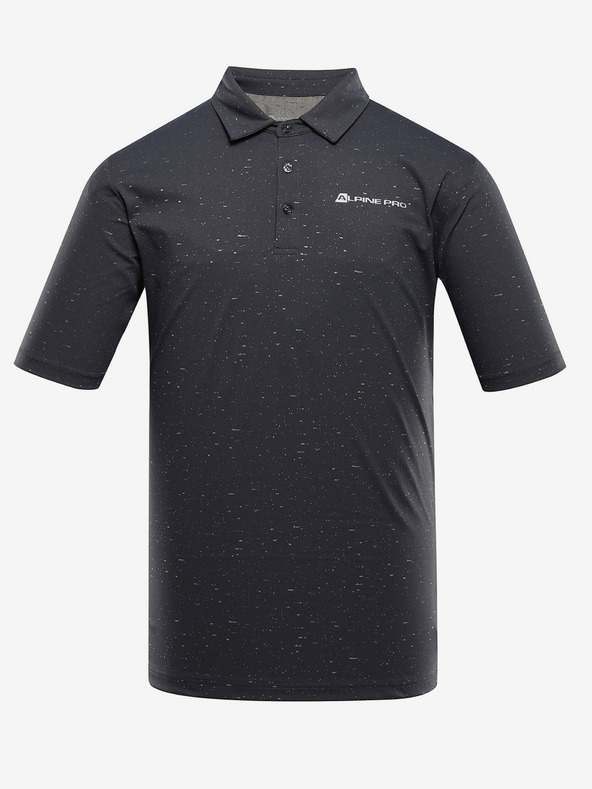 ALPINE PRO Črna moška polo majica ALPINE PRO Coowel