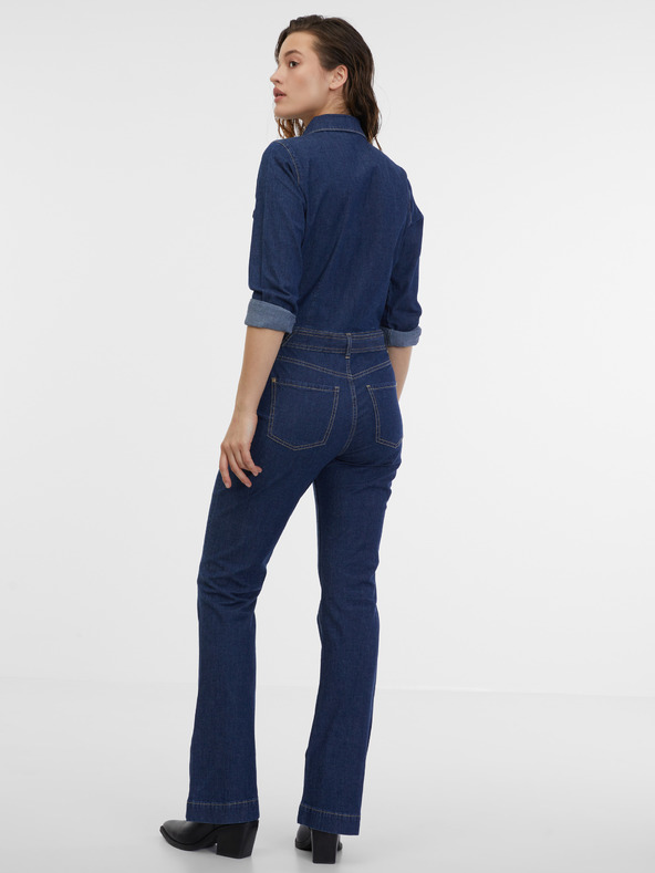 Orsay Temno moder ženski denim kombinezon ORSAY